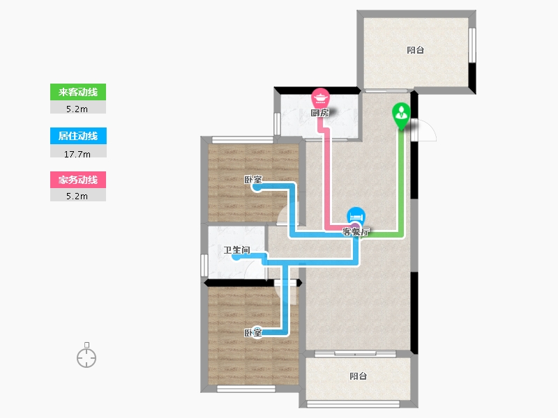 四川省-成都市-瀚城绿洲-79.63-户型库-动静线