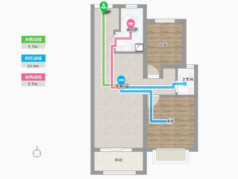 河北省-廊坊市-来康郡-70.00-户型库-动静线