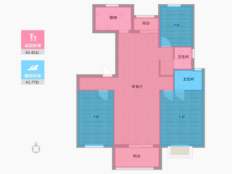 湖北省-荆门市-御湖半岛-98.00-户型库-动静分区