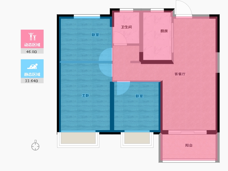 河南省-郑州市-东原阅城-71.20-户型库-动静分区