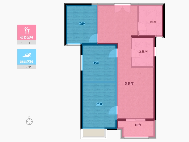 河南省-郑州市-汇泉景悦城-79.03-户型库-动静分区