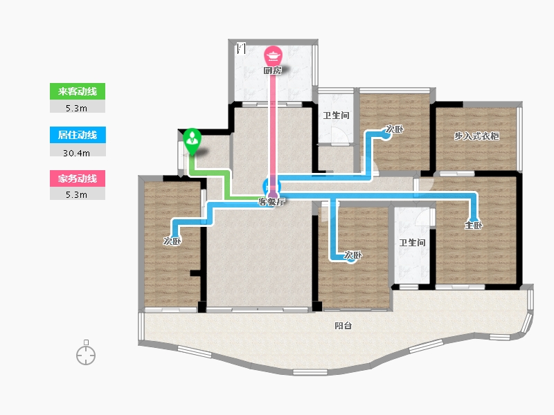 四川省-绵阳市-明月岛·阅江山-110.00-户型库-动静线