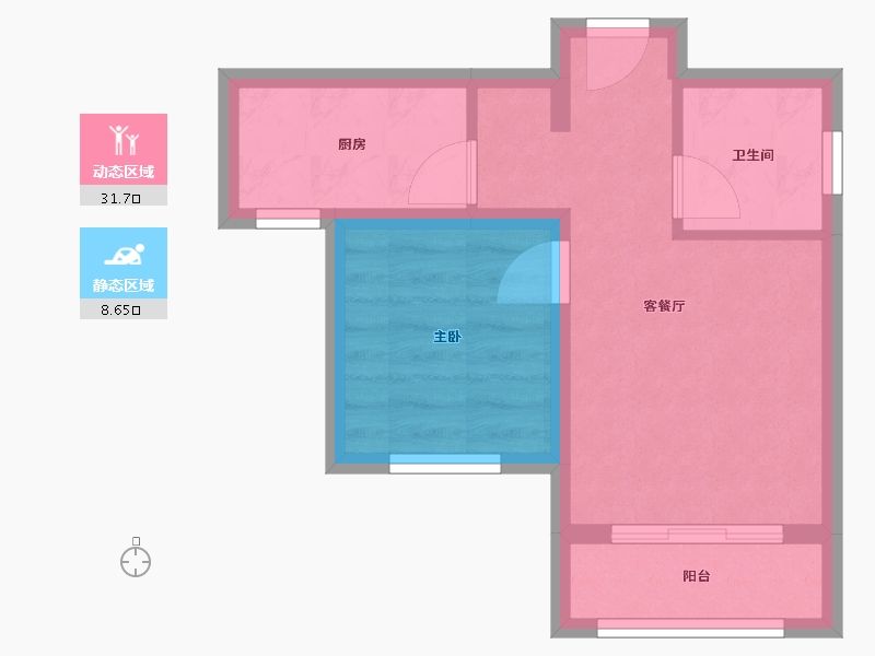 河北省-廊坊市-富丽雅园-35.03-户型库-动静分区