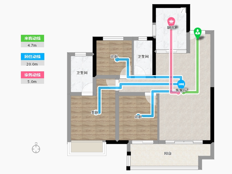 四川省-成都市-海伦堡玖悦府-78.36-户型库-动静线