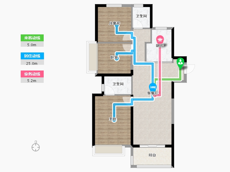 河南省-郑州市-东原阅城-98.40-户型库-动静线