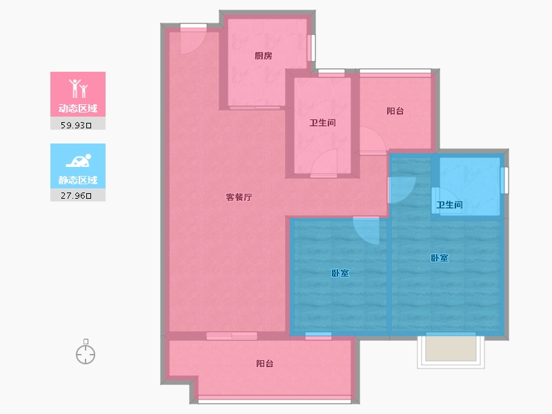 广东省-韶关市-保利大都会-77.58-户型库-动静分区