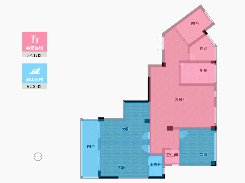 广西壮族自治区-南宁市-和美春天花园-124.87-户型库-动静分区