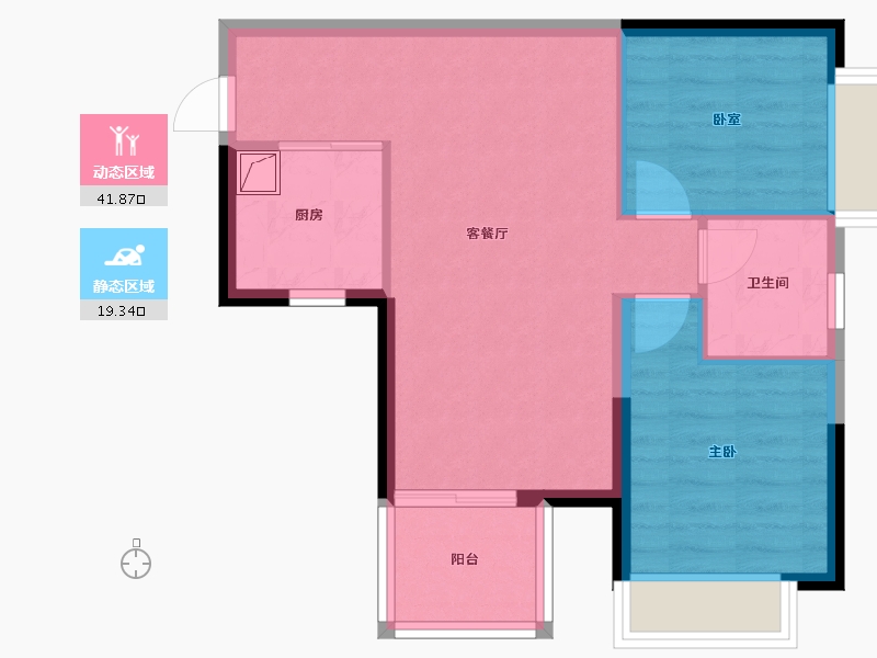 广西壮族自治区-南宁市-龙光玖誉城-54.53-户型库-动静分区