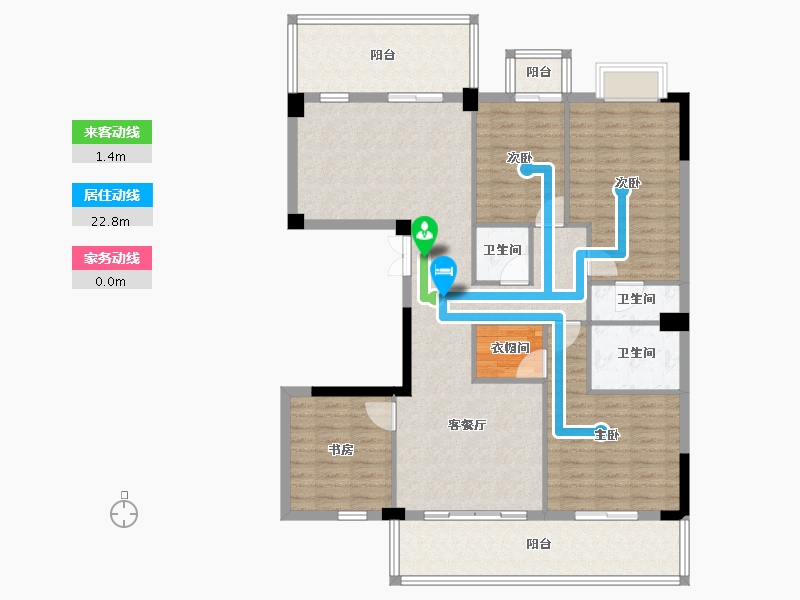 广西壮族自治区-南宁市-和美春天花园-124.05-户型库-动静线