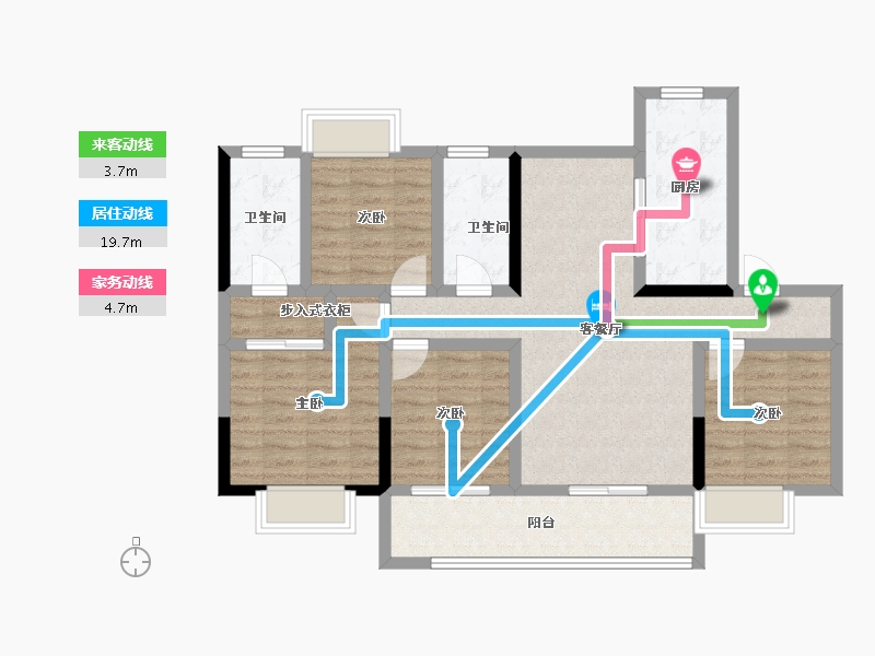 江西省-南昌市-煌盛熙岸大境-94.14-户型库-动静线