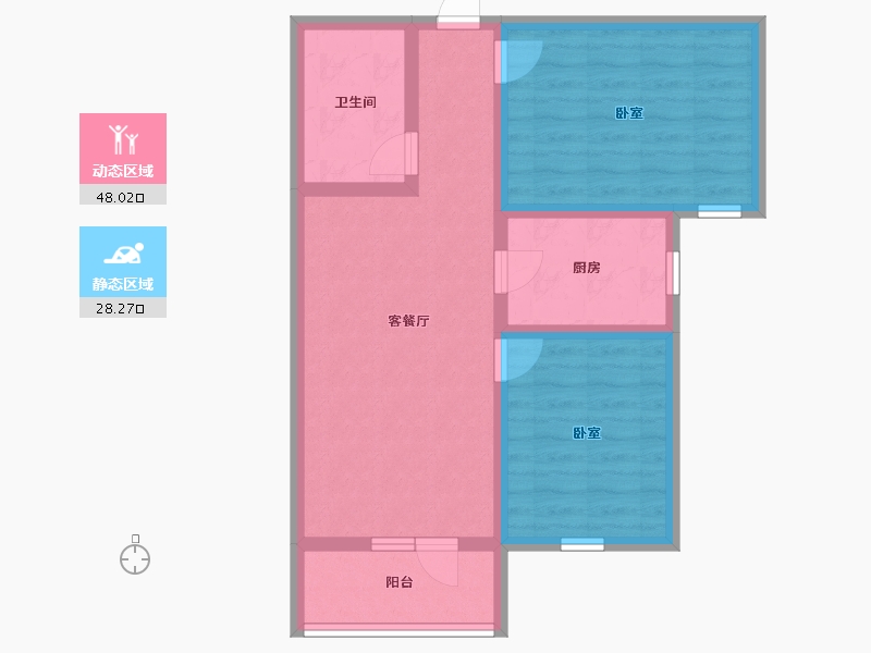 河北省-石家庄市-国宅澜悦府-67.20-户型库-动静分区