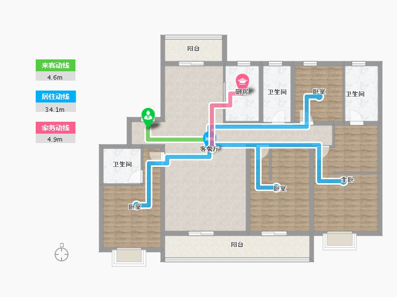 山东省-潍坊市-和園-152.40-户型库-动静线