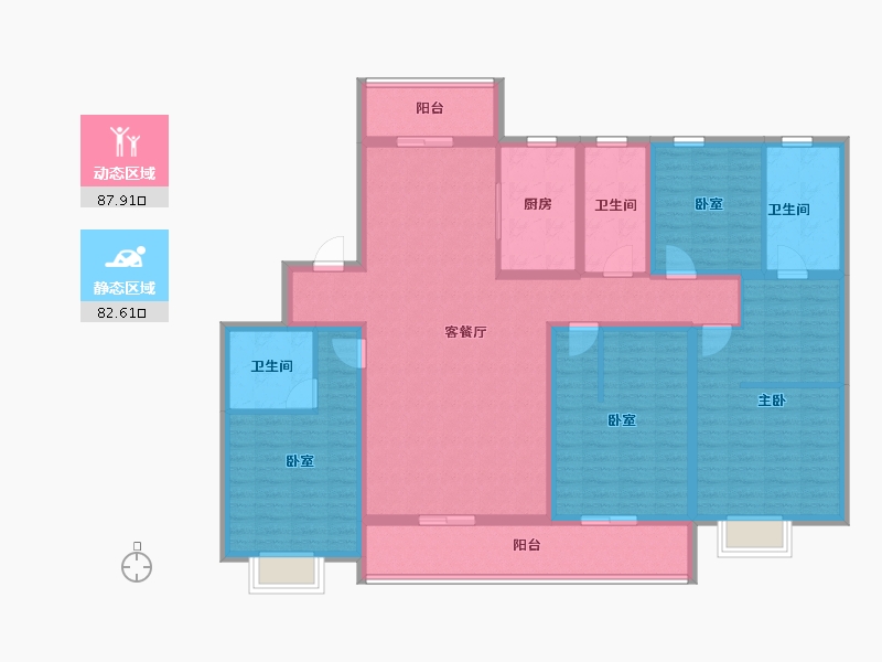 山东省-潍坊市-和園-152.40-户型库-动静分区