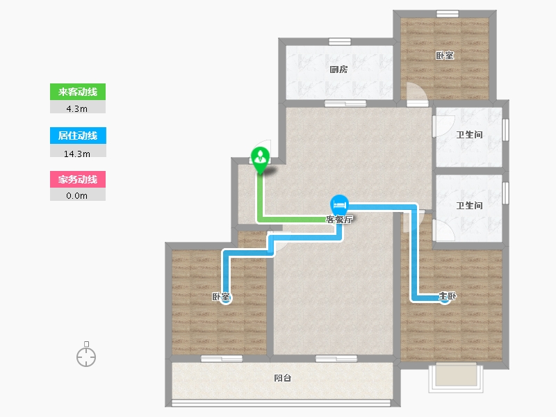 山东省-潍坊市-和園-115.85-户型库-动静线