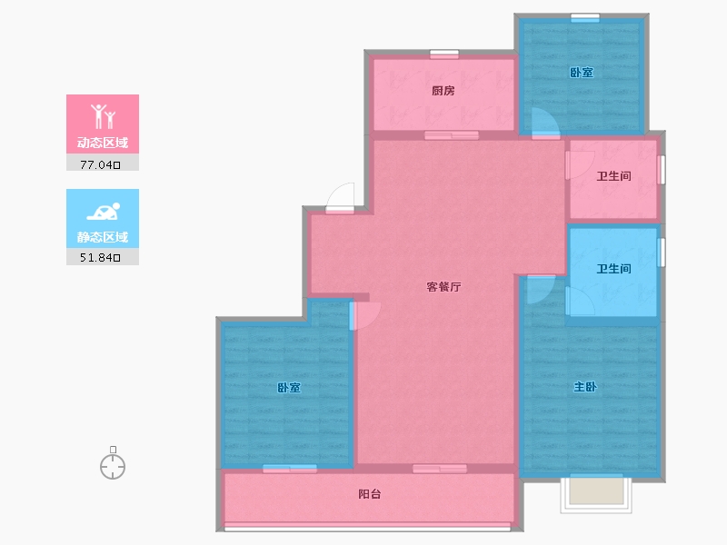 山东省-潍坊市-和園-115.85-户型库-动静分区