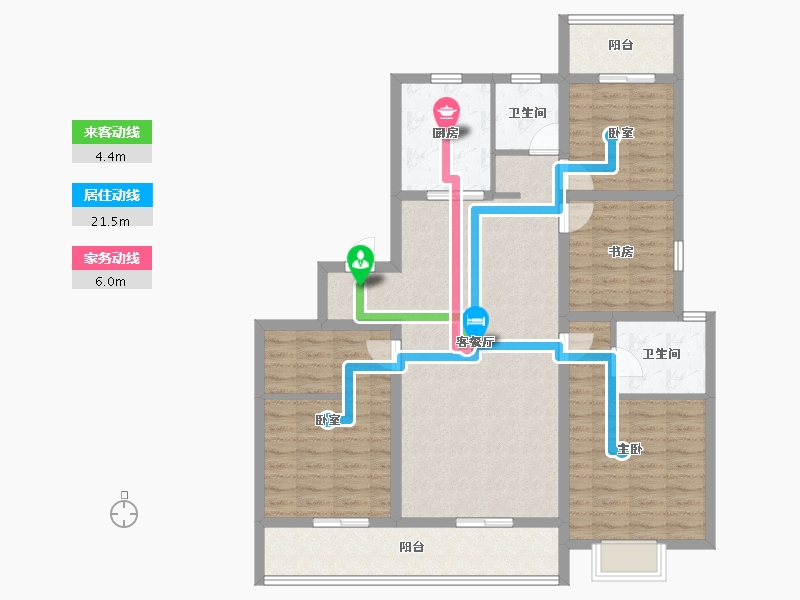 山东省-潍坊市-和園-117.44-户型库-动静线