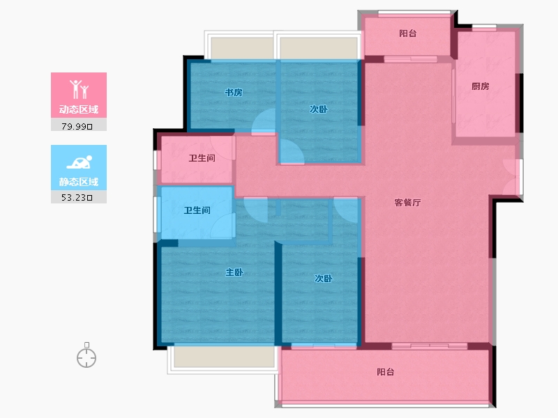 江苏省-苏州市-南山观枫四季花园-120.00-户型库-动静分区