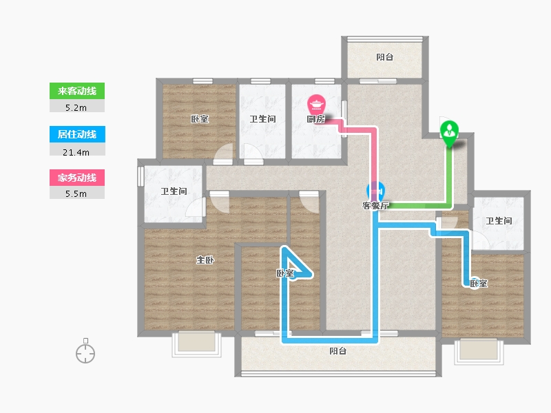 山东省-潍坊市-和園-140.48-户型库-动静线