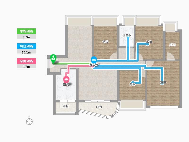 广东省-深圳市-招商东岸-96.08-户型库-动静线