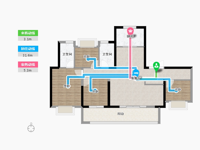 福建省-福州市-大东海世茂天玺-114.01-户型库-动静线