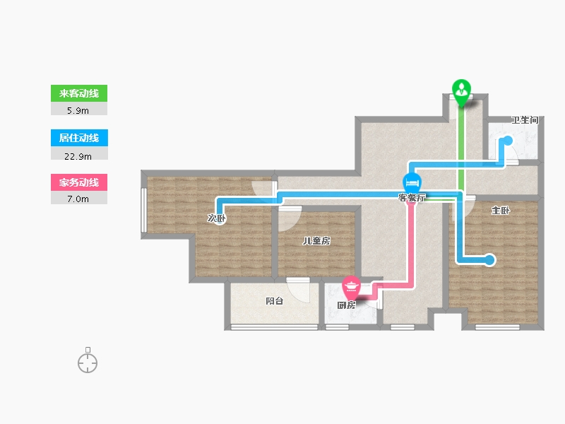 河南省-郑州市-泰和新苑-110.50-户型库-动静线