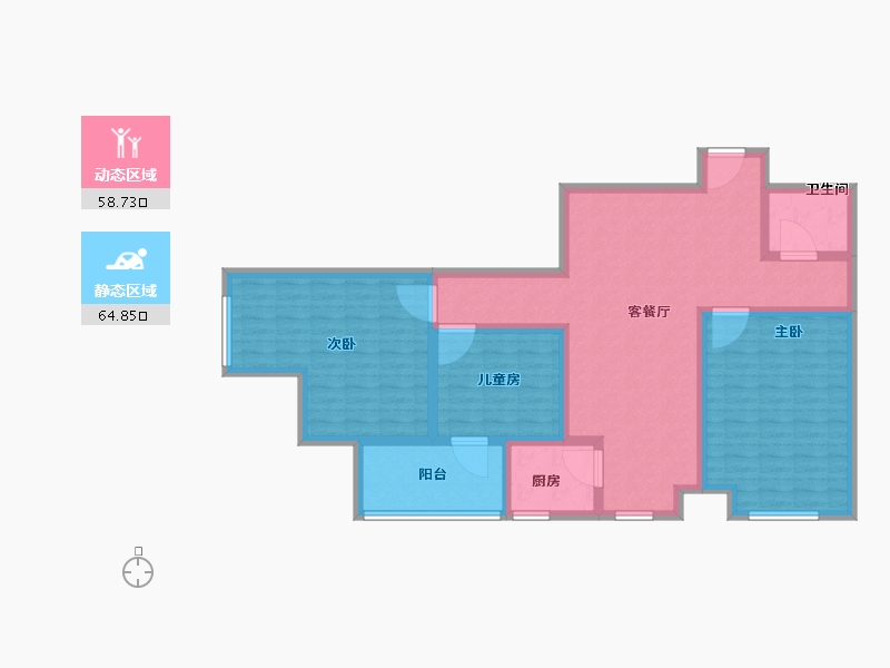 河南省-郑州市-泰和新苑-110.50-户型库-动静分区