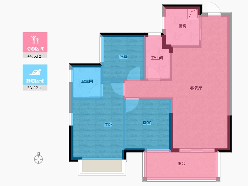 广西壮族自治区-南宁市-龙光玖誉城-71.25-户型库-动静分区