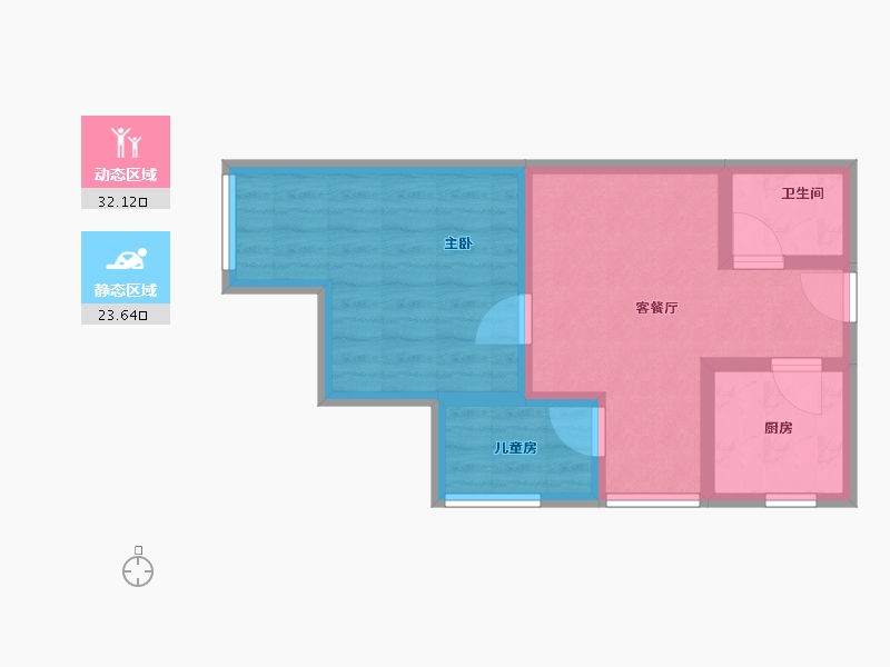 河南省-郑州市-泰和新苑-48.80-户型库-动静分区