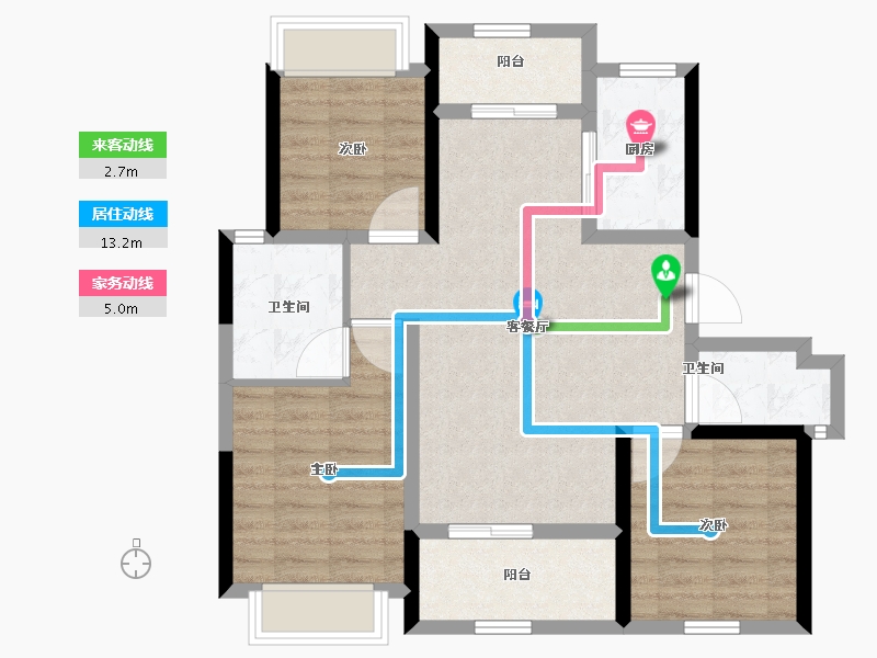 广东省-珠海市-中铁·金海澜廷-78.80-户型库-动静线