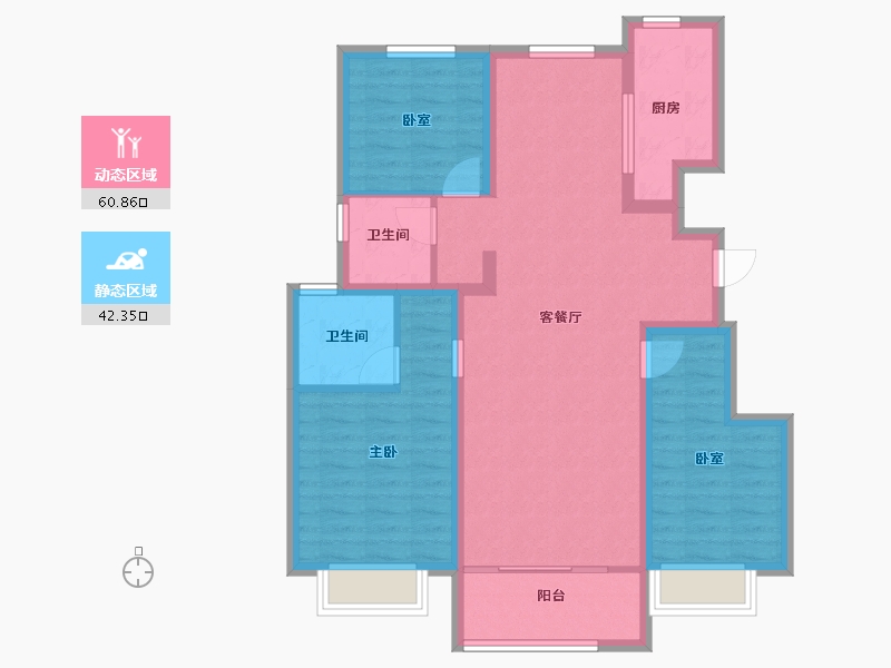 山东省-济南市-高铁熙水台-92.13-户型库-动静分区