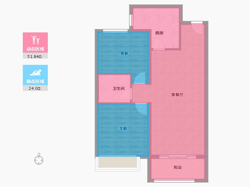 山东省-济南市-高铁熙水台-68.18-户型库-动静分区