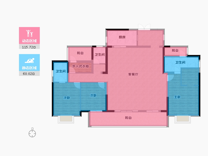 广东省-肇庆市-​世茂滨江壹号-158.81-户型库-动静分区