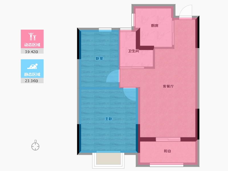 浙江省-嘉兴市-鸿翔天宸府-56.00-户型库-动静分区