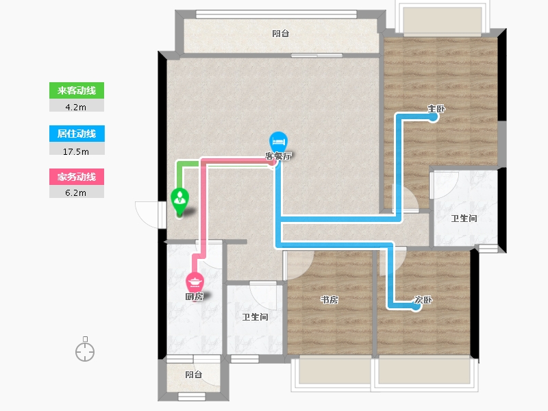 四川省-成都市-南山凌峯-87.03-户型库-动静线