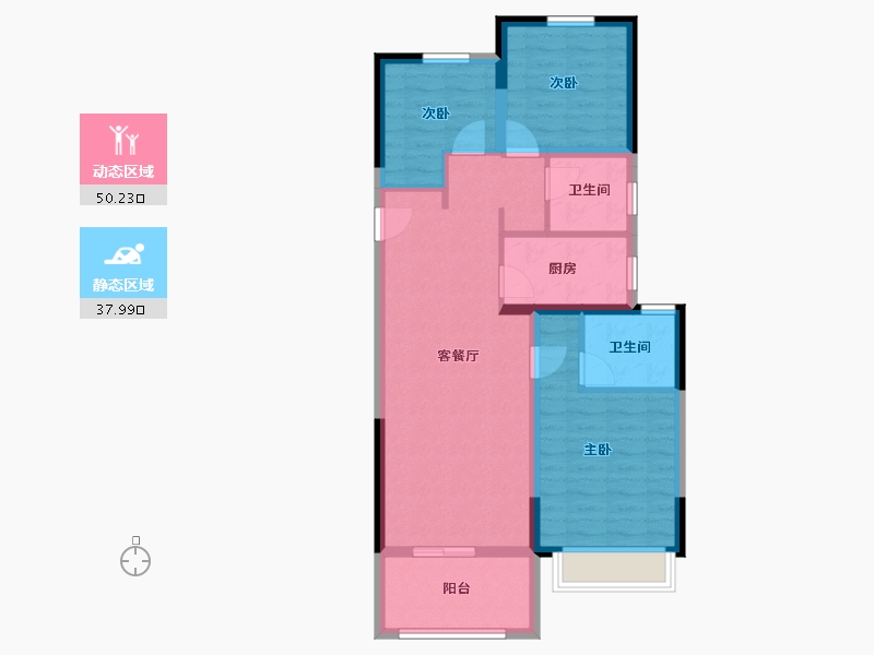 河南省-郑州市-银榕居-78.40-户型库-动静分区