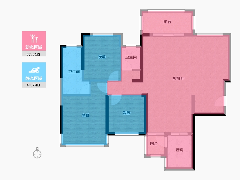 广西壮族自治区-贵港市-华盈壹品江山-98.00-户型库-动静分区