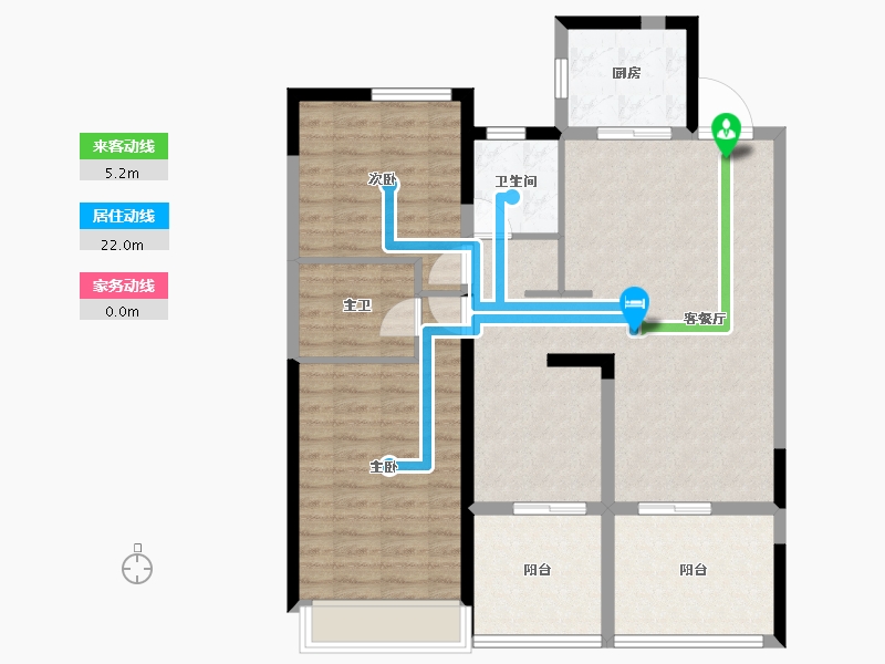 广东省-深圳市-越秀和樾府-98.40-户型库-动静线