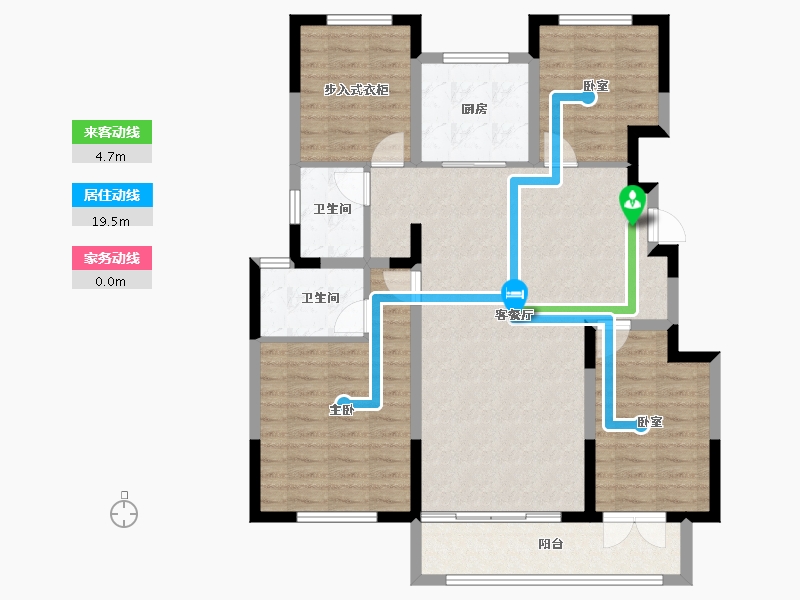 河北省-廊坊市-佳兆业·悦峰·群贤苑-106.77-户型库-动静线