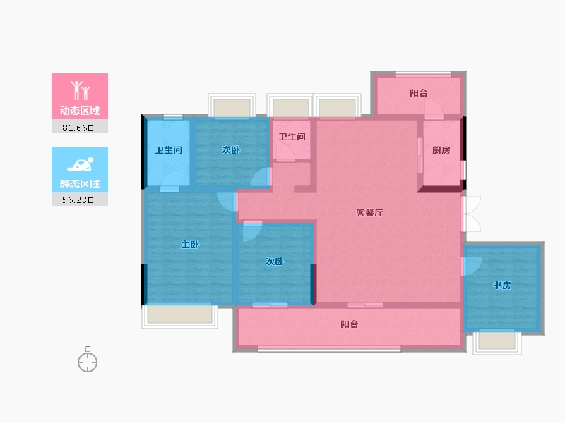 四川省-成都市-锦江绿道锦庐-122.80-户型库-动静分区