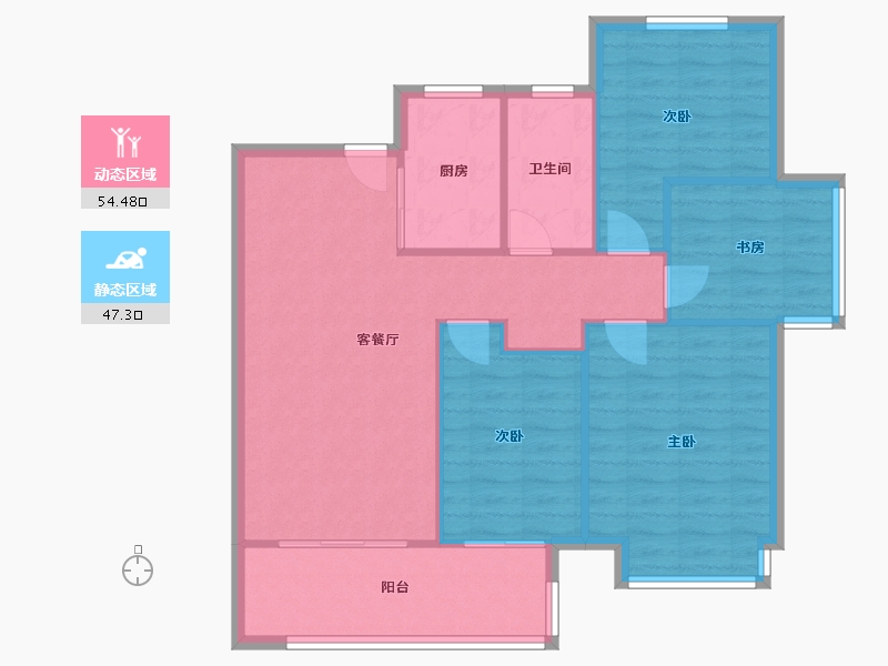 安徽省-合肥市-保利柏林之春-98.00-户型库-动静分区