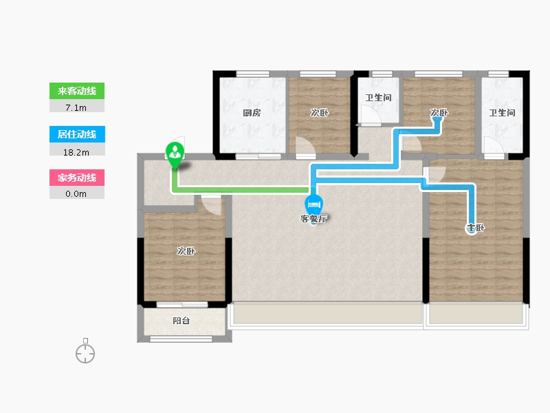 山东省-济南市-中海寰宇时代-113.61-户型库-动静线