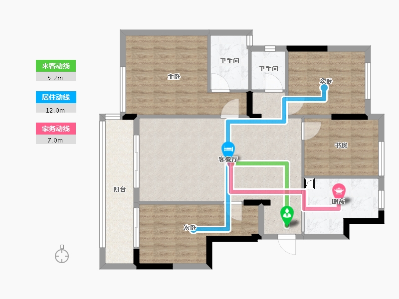 福建省-福州市-融信海纳新潮-90.00-户型库-动静线