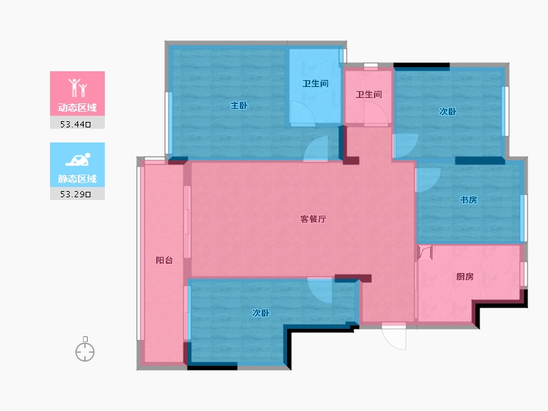 福建省-福州市-融信海纳新潮-90.00-户型库-动静分区