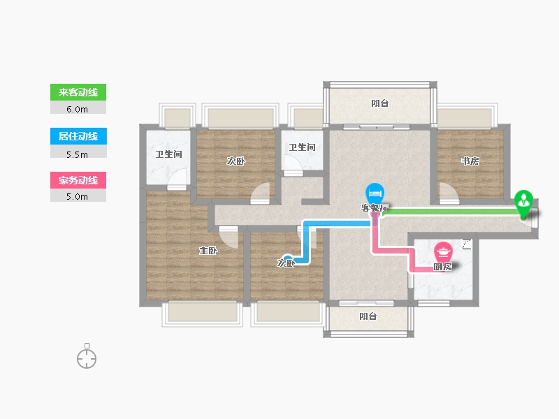 广东省-江门市-美的·樾山府-99.82-户型库-动静线