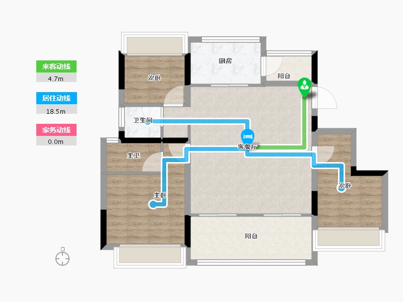 广东省-深圳市-越秀和樾府-88.00-户型库-动静线