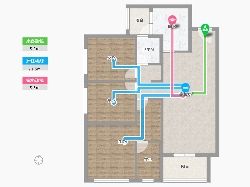 四川省-成都市-龙湖江天阙-91.09-户型库-动静线