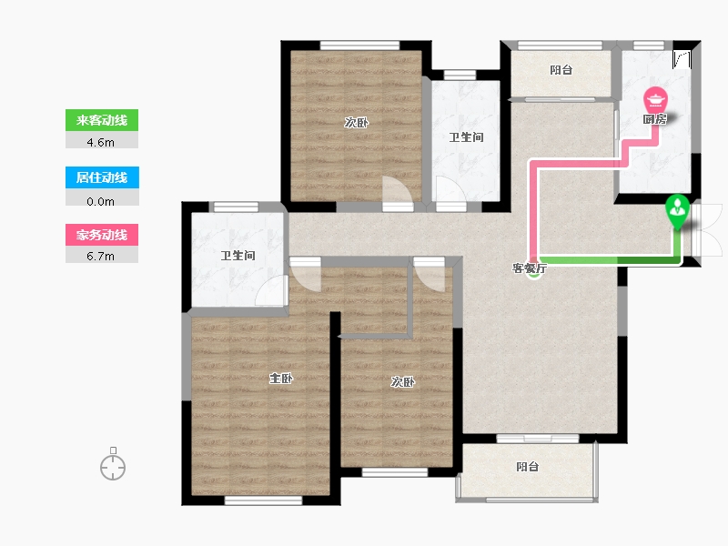 江苏省-无锡市-东城中央府-110.00-户型库-动静线