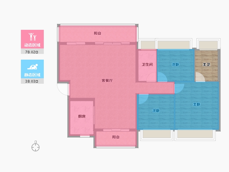 广东省-深圳市-越秀和樾府-112.00-户型库-动静分区