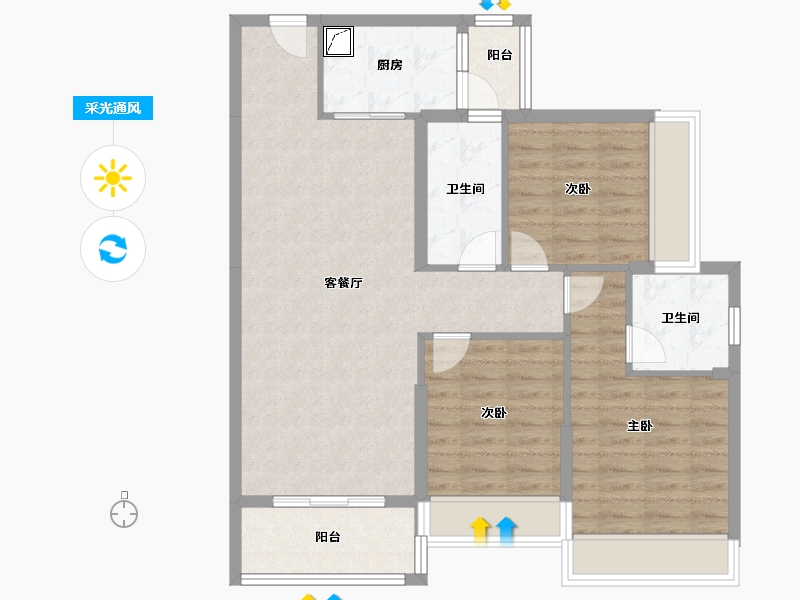 广东省-湛江市-金海小区-0.00-户型库-采光通风