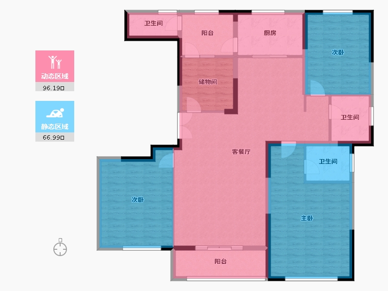 河南省-郑州市-正商宜家源-148.49-户型库-动静分区